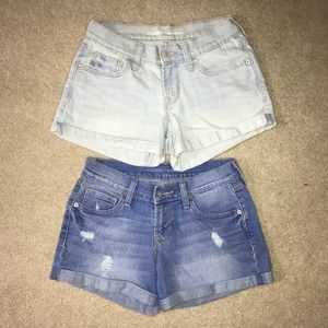 Denim shorts